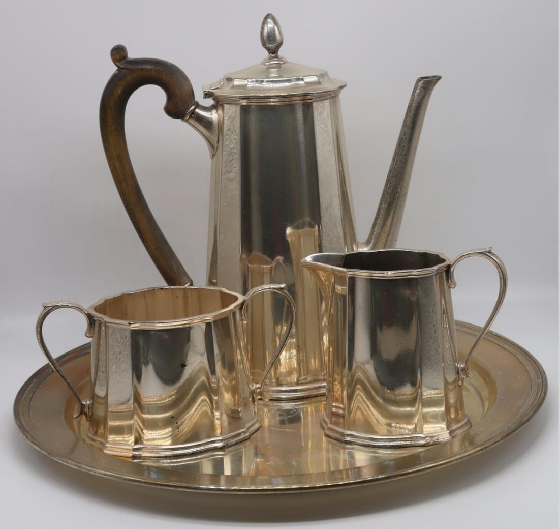 STERLING. 3 Pc. Tiffany & Co Tea Service with Tray (1 of 15)