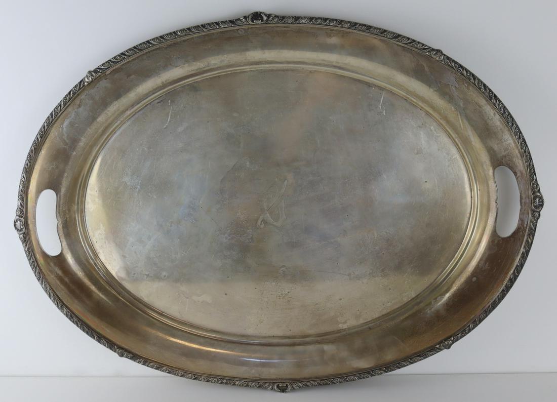 STERLING. International Sterling Oval Serving Tray (1 of 5)