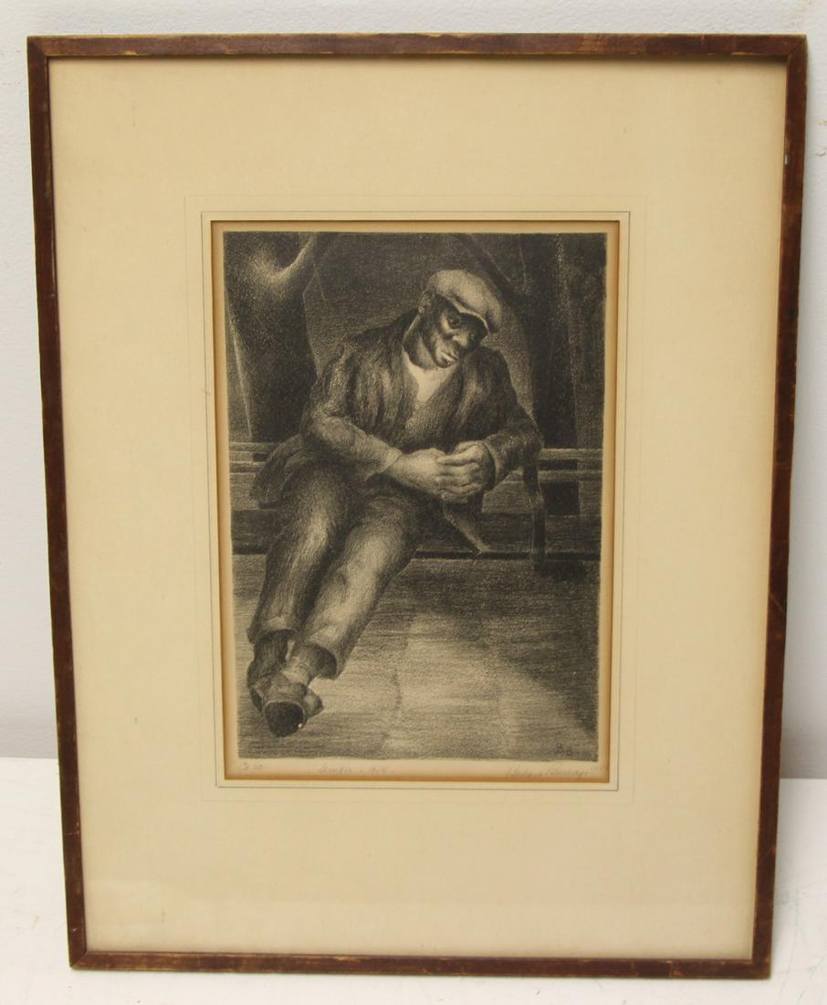 Barbara Burrage Signed And Dated Print. African (1 of 5)