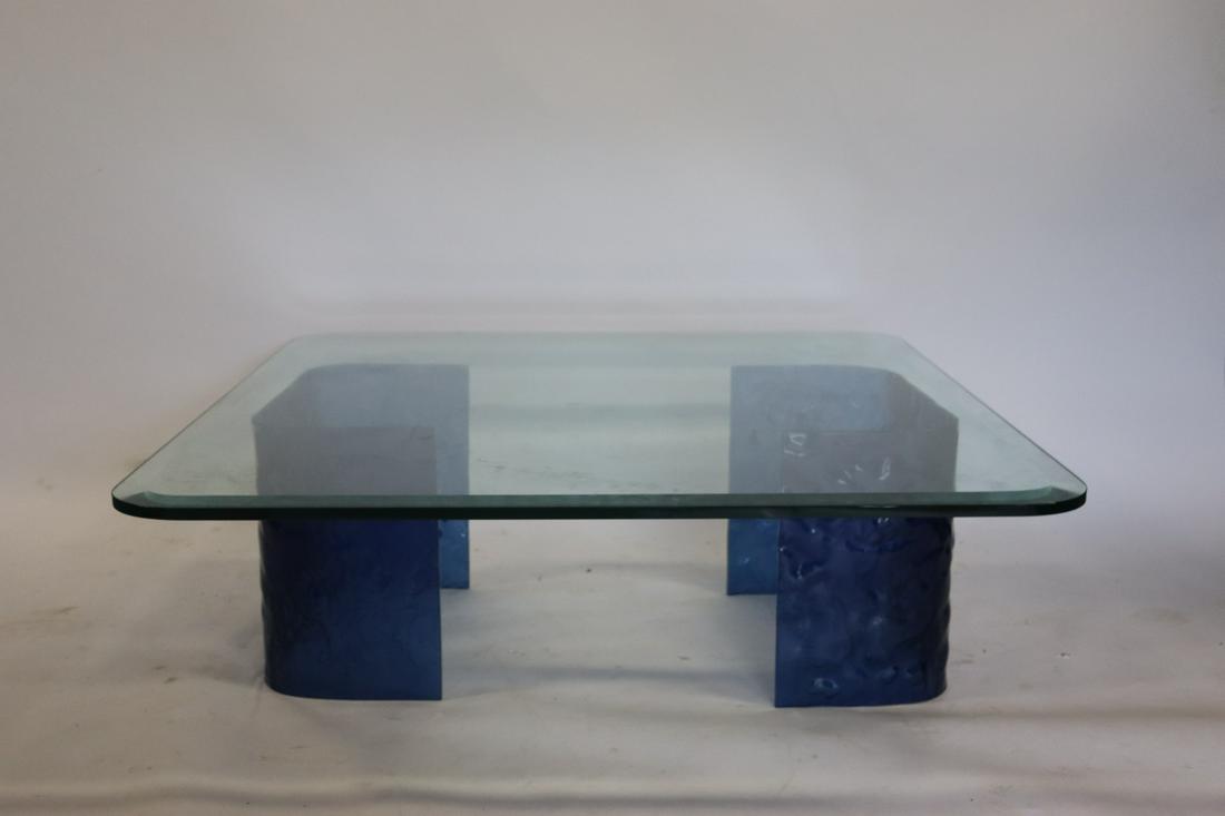 Vintage Molded Glass Coffee Table. (1 of 7)