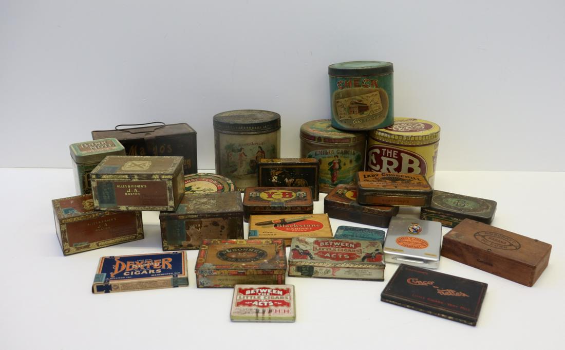 Lot of 24 Antique Advertising Cigar Tins Boxes Jun 28, 2020 Clarke