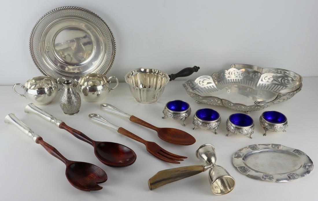 STERLING. Assorted Grouping of Silver Hollow Ware. (1 of 13)