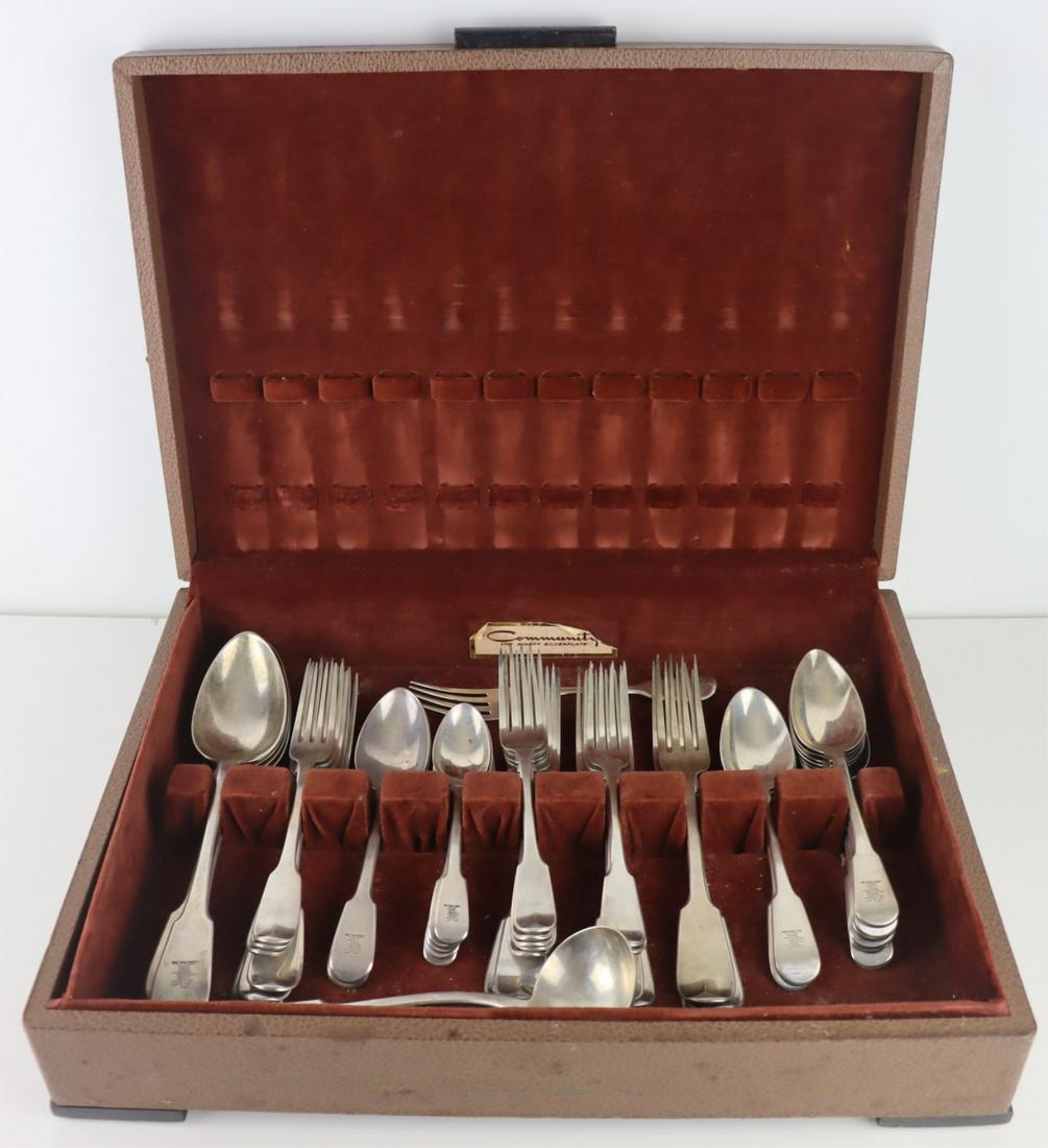 SILVER. Assorted English Silver Flatware Grouping. (1 of 16)