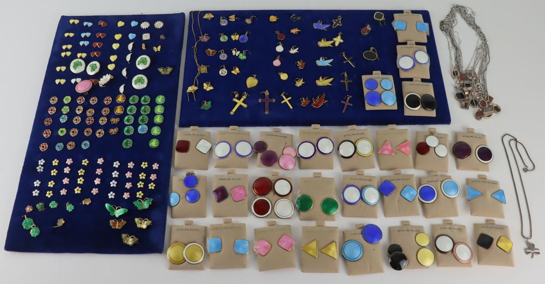 JEWELRY. Norwegian Enamel and Silver Jewelry. (1 of 10)