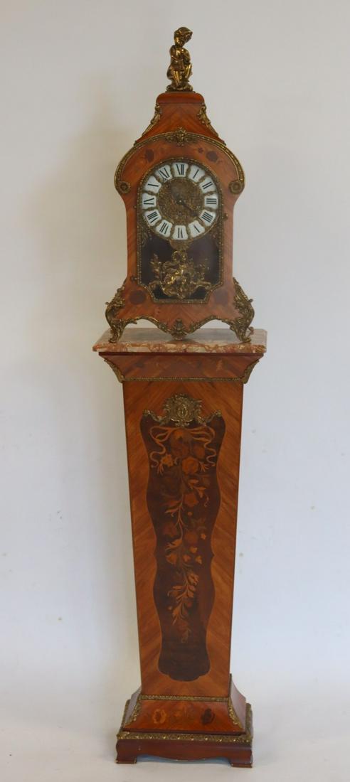 Marquetry Inlaid, Bronze Mounted Clock And (1 of 16)