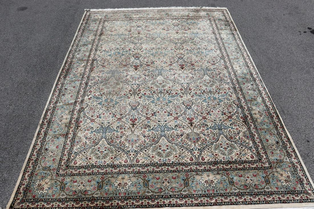 Vintage And Finely Hand Woven Roomsize Carpet . (1 of 7)