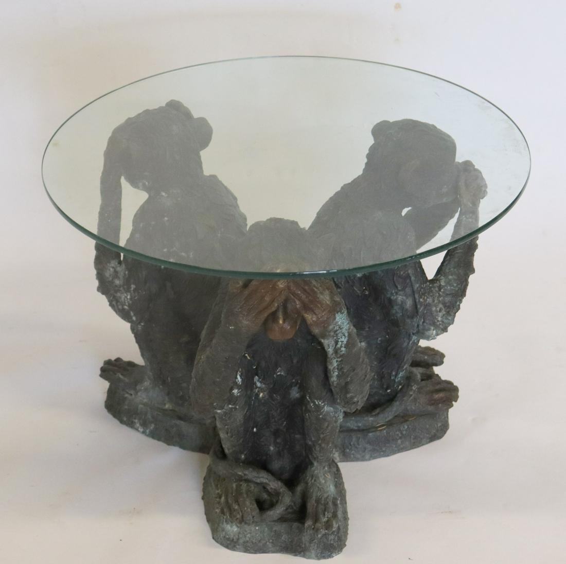Vintage Bronze Monkey Table. (1 of 5)