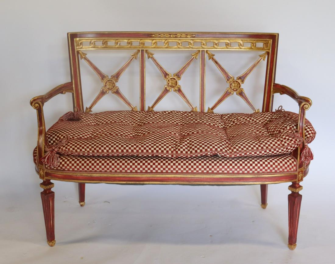 Antique Paint And Gilt Decorated Neoclassical (1 of 6)