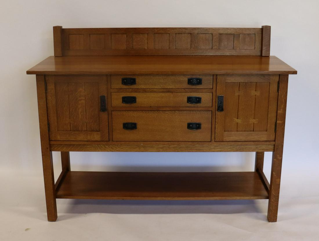Stickley Audi Arts And Crafts Style Oak Server (1 of 6)