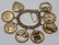 JEWELRY. Heavy 14kt Gold Charm Bracelet and Charm. - 2