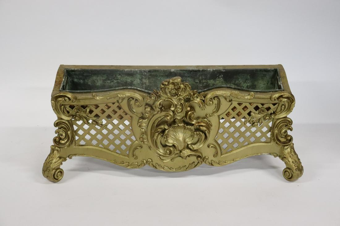 Antique Louis XV Style Gilt Wood Carved Planter. (1 of 8)