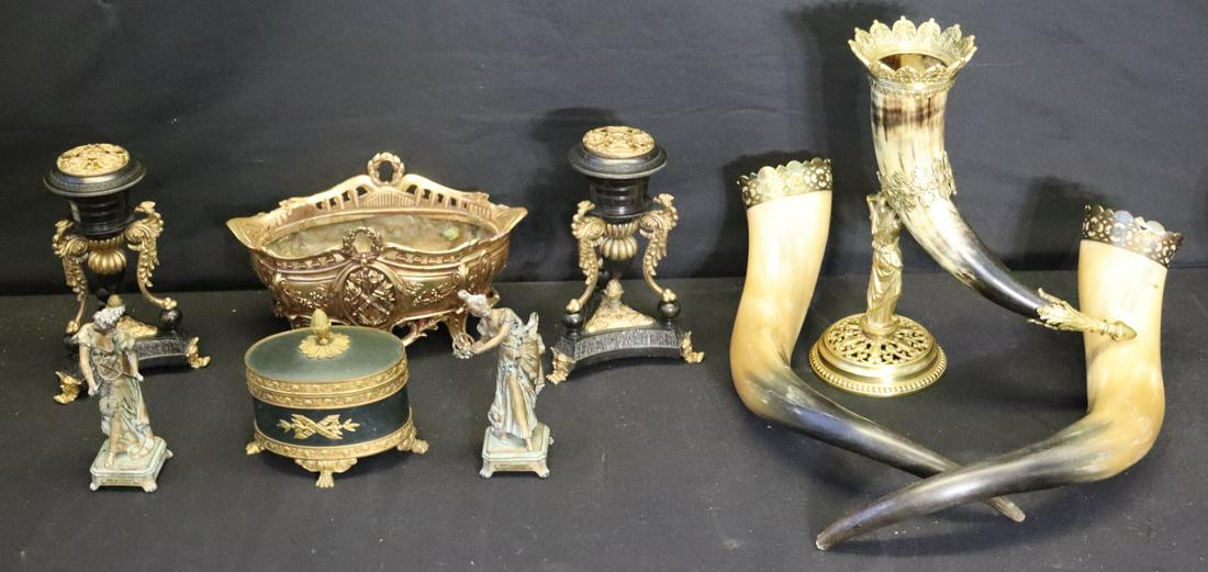 Lot Of Assorted Antique Bronze , Gilt Metal (1 of 10)