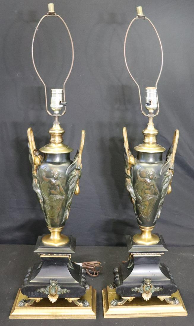 Fine Quality Pair Of Patinated And Gilt Bronze (1 of 7)