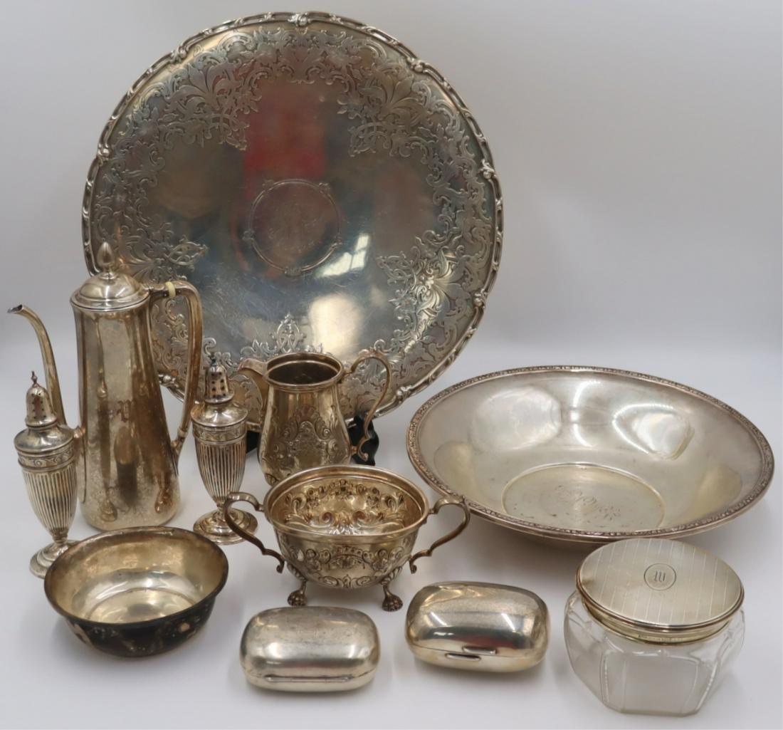 STERLING. Assorted Sterling Hollow Ware Grouping. (1 of 12)