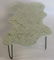 Midcentury Style Wood & Resin White Coffee Table - 5