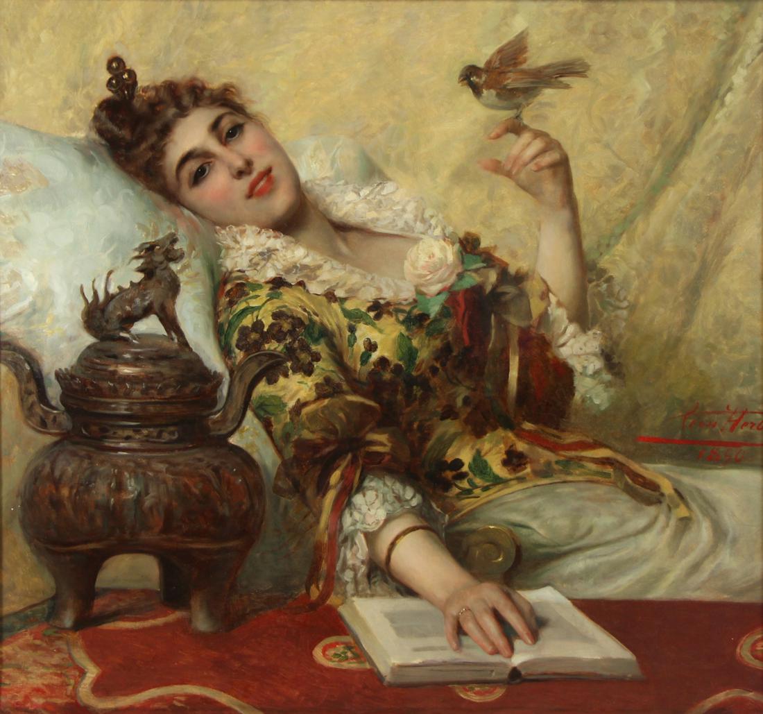 LEON HERBO (BELGIAN, 1850-1907). (1 of 14)