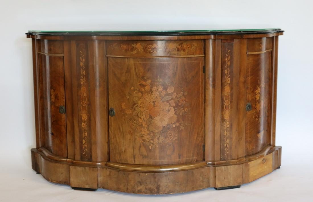 Antique Marquetry Inlaid Sideboard (1 of 5)