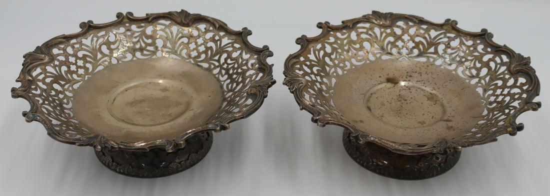 STERLING. Pair of Howard & Co. Sterling Compotes. (1 of 6)