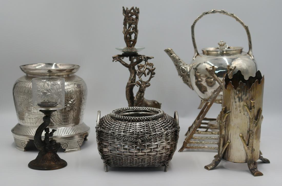 SILVERPLATE. Assorted Silverplate Hollow Ware. (1 of 15)