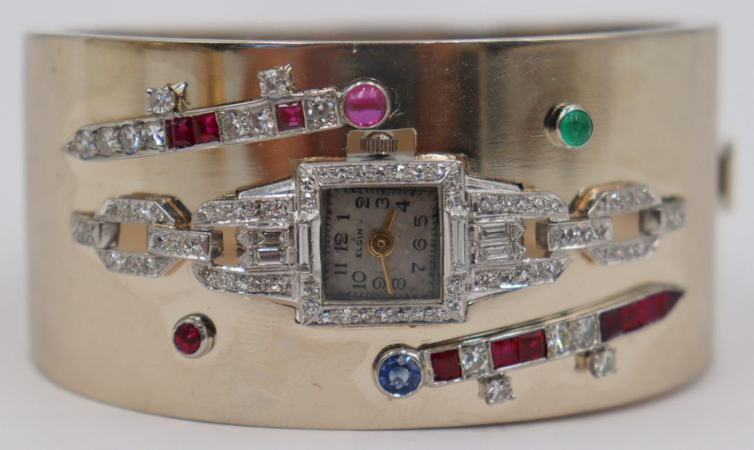 JEWELRY. Retro Platinum, 14kt Gold, Diamond and (1 of 12)