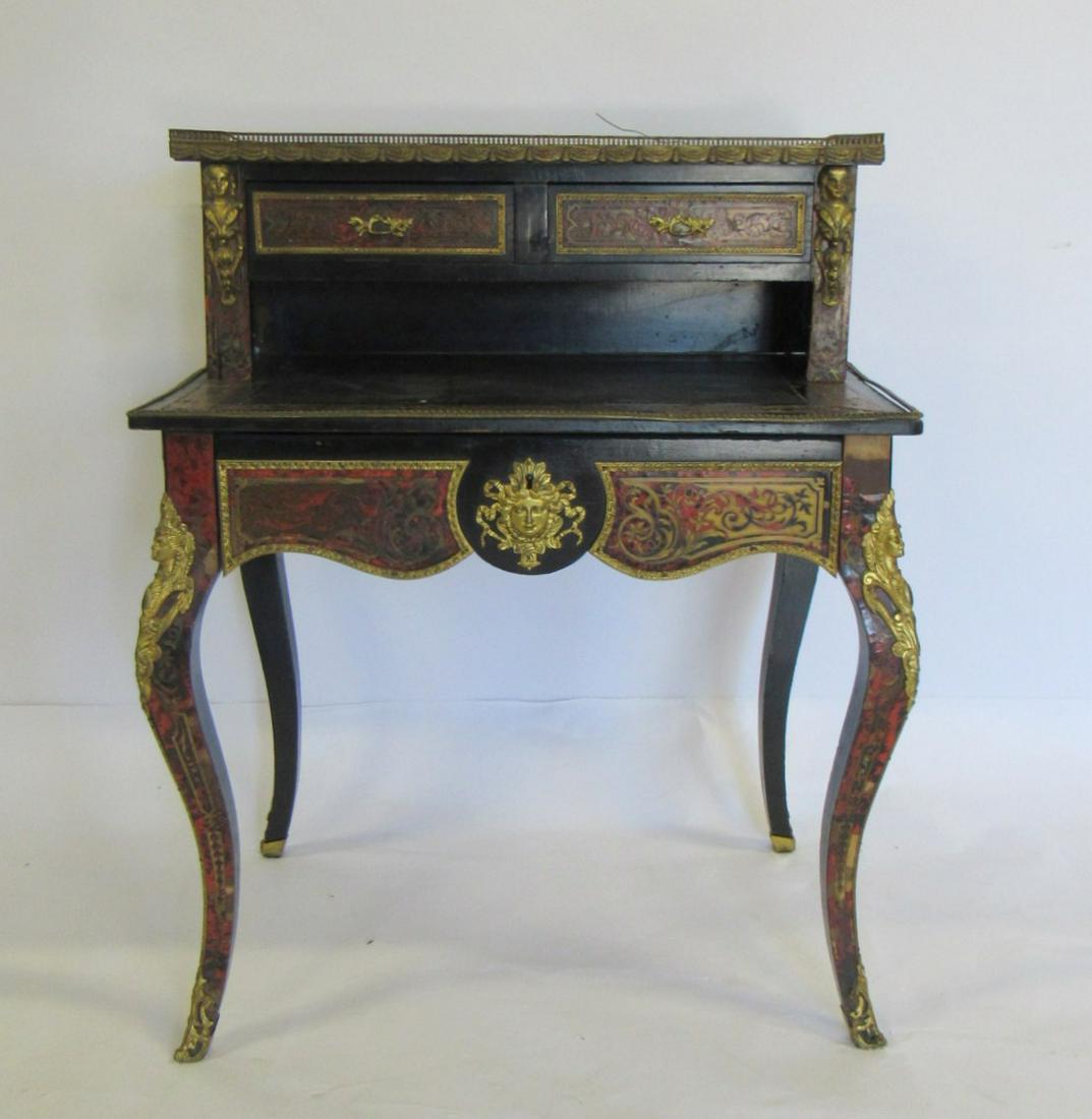 Antique Boulle Desk. (1 of 9)
