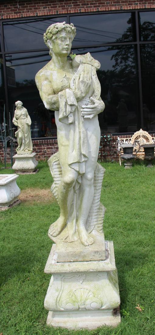 Antique Life Size Cement Statue Of Classical (1 of 5)
