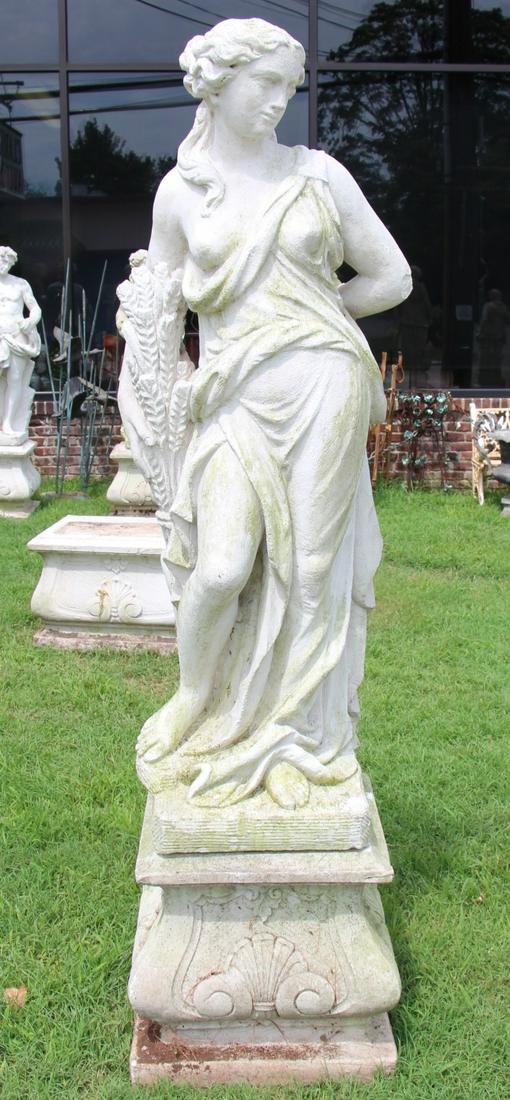 Antique Life Size Cement Statue Of A Classical (1 of 5)