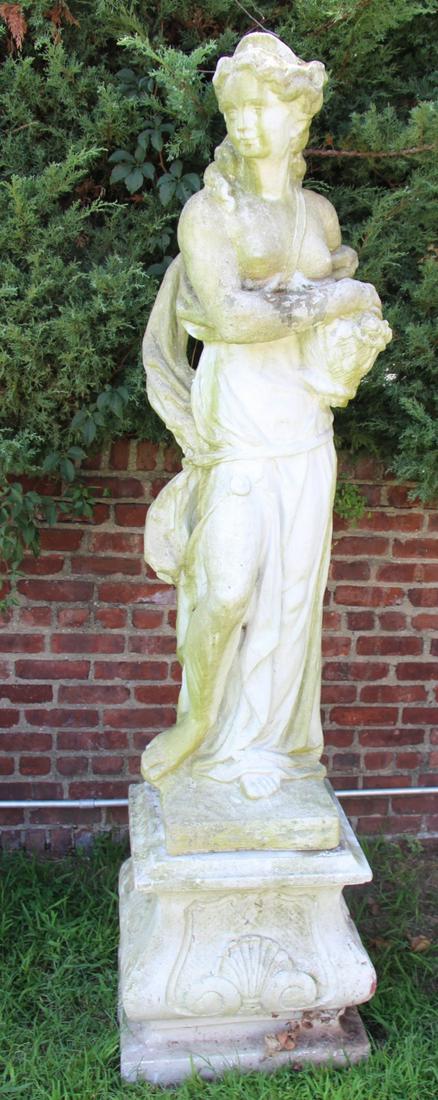 Antique Life Size Cement Statue Of A Classical (1 of 3)