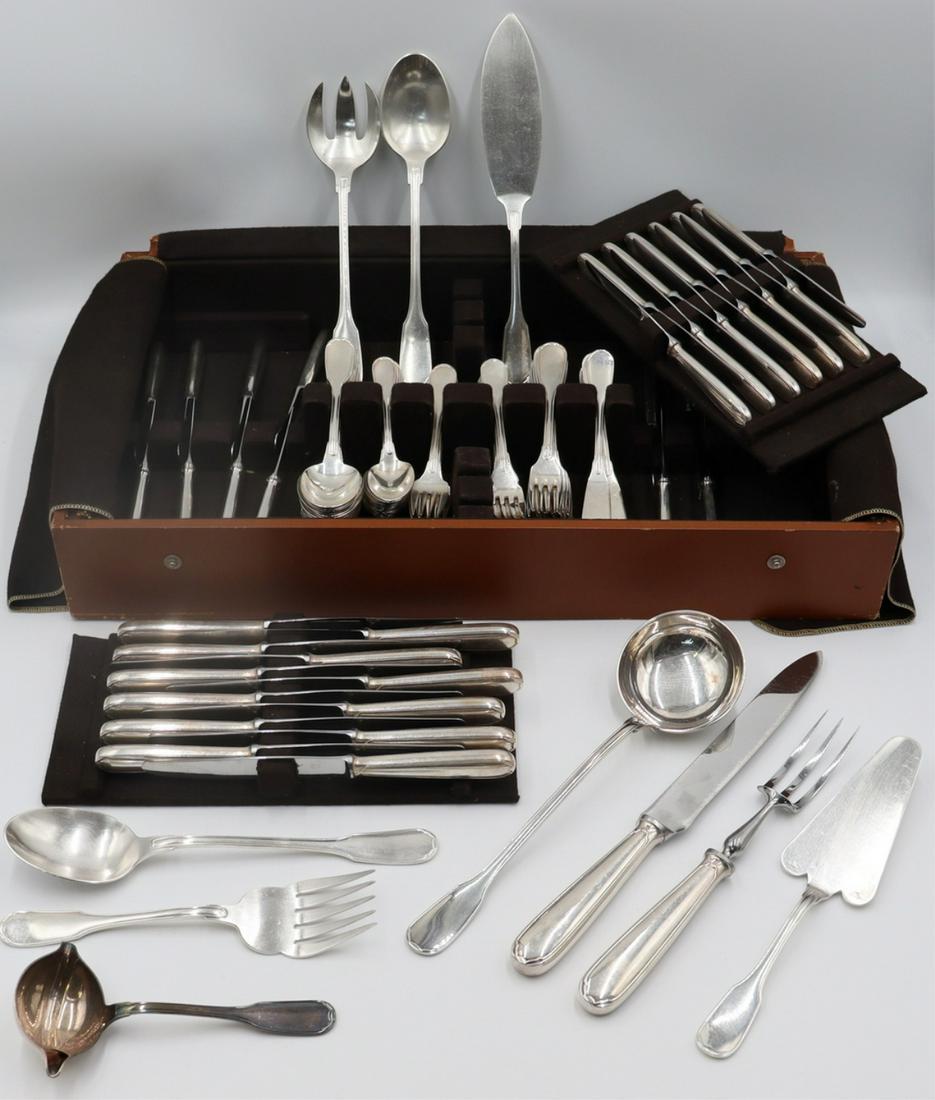 SILVERPLATE. Christofle Silverplate Flatware Set. (1 of 9)
