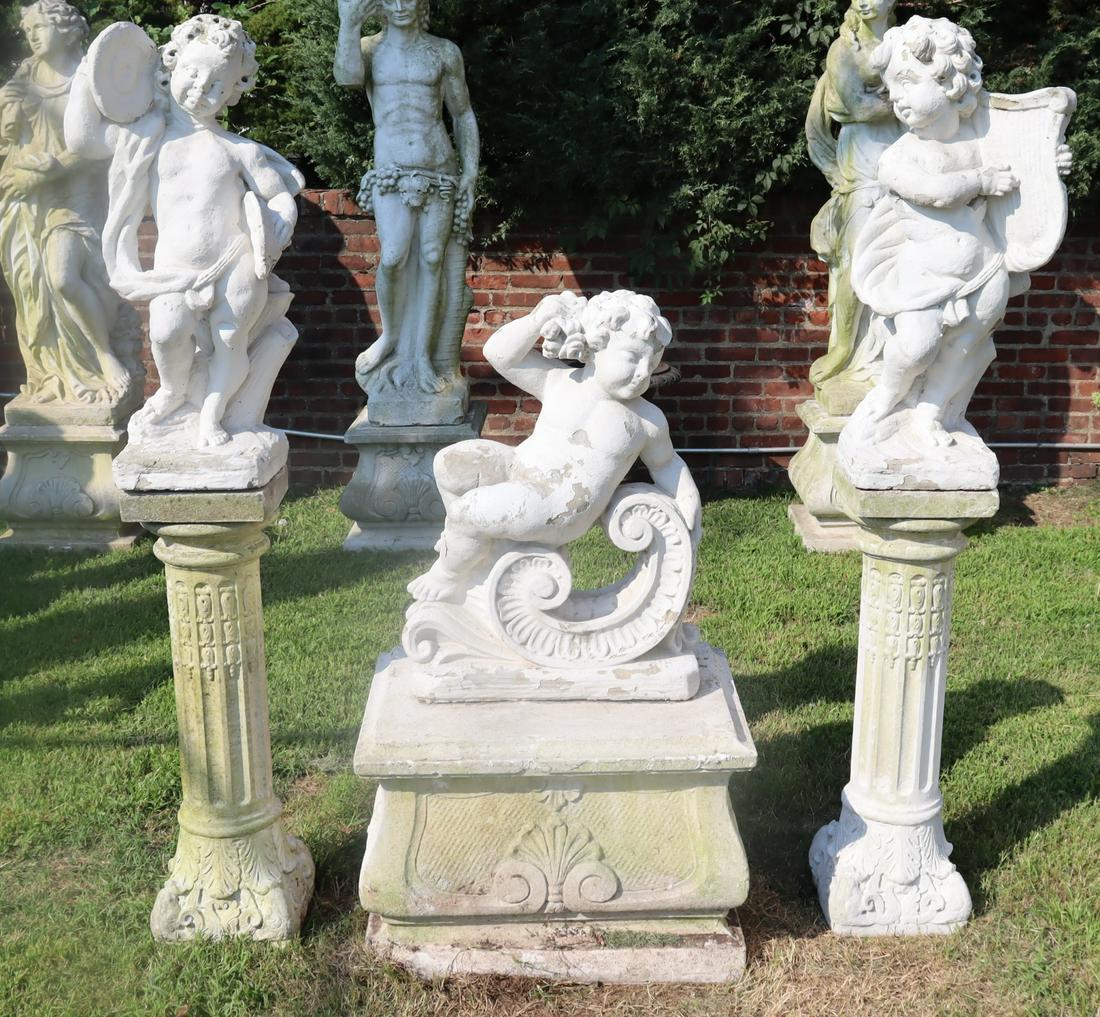 Antique Cement Sculpture Grouping (1 of 13)