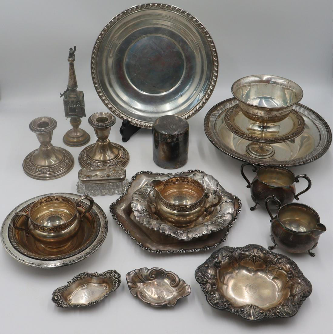 STERLING. Assorted Sterling Hollow Ware Grouping. (1 of 15)
