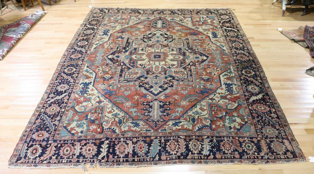 Antique And Finely Hand Woven Serapi ? Carpet (1 of 6)