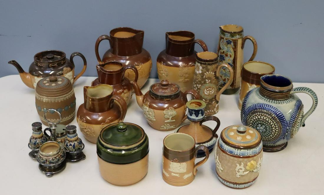 Royal Doulton Lambeth Grouping Of Porcelain . (1 of 9)