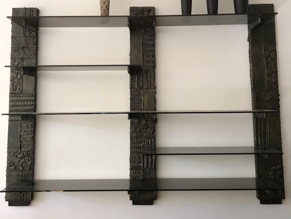 Paul Evans, Sculpted Bronze Wall Unit (1 of 9)