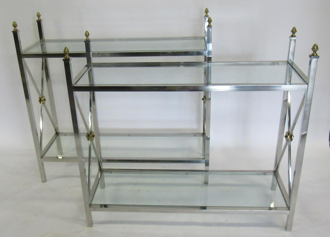 A Pair Of Vintage Quality Brass And Chrome (1 of 6)