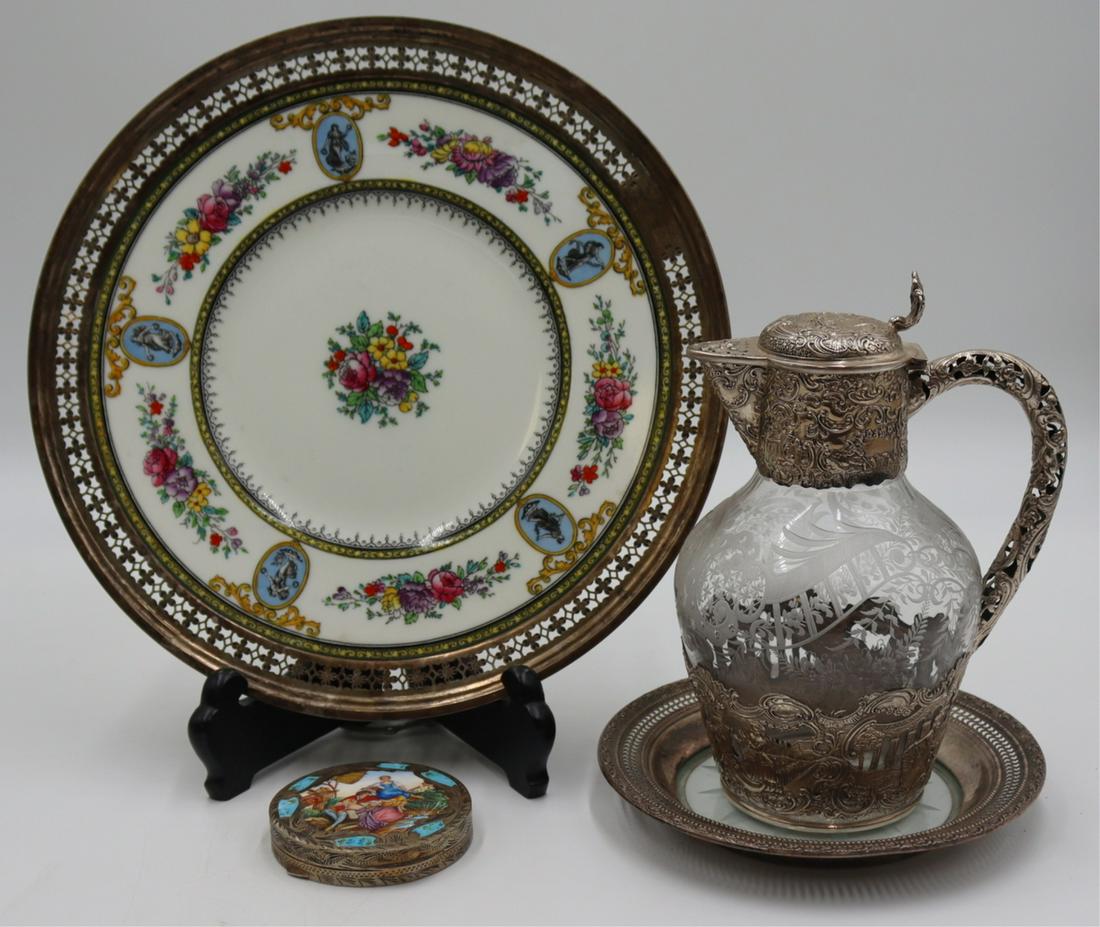 SILVER. Assorted Silver Hollow Ware Grouping. (1 of 14)