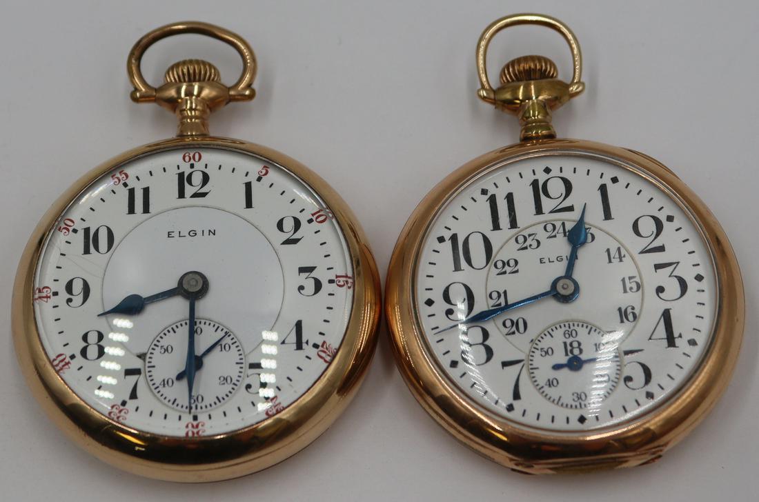 WATCHES. (2) Elgin "Veritas" Watches. (1 of 11)