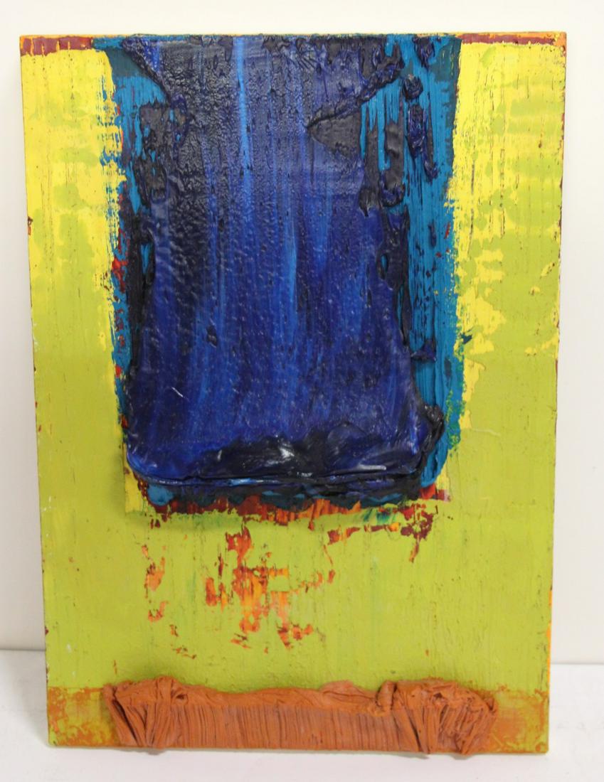 L.D.W. Monogrammed Heavy Impasta Abstract (1 of 2)