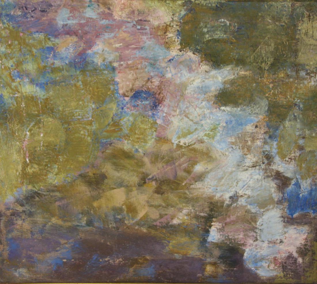 Florence Weinstein. Signed Oil On Canvas Abstract (1 of 5)