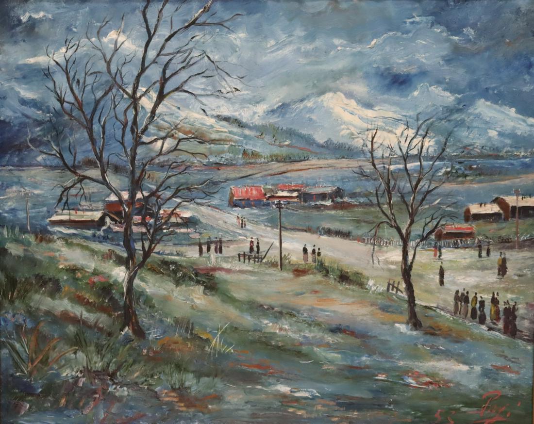 Giorgio Pagi. Signed oil On Canvas Landscape . (1 of 5)