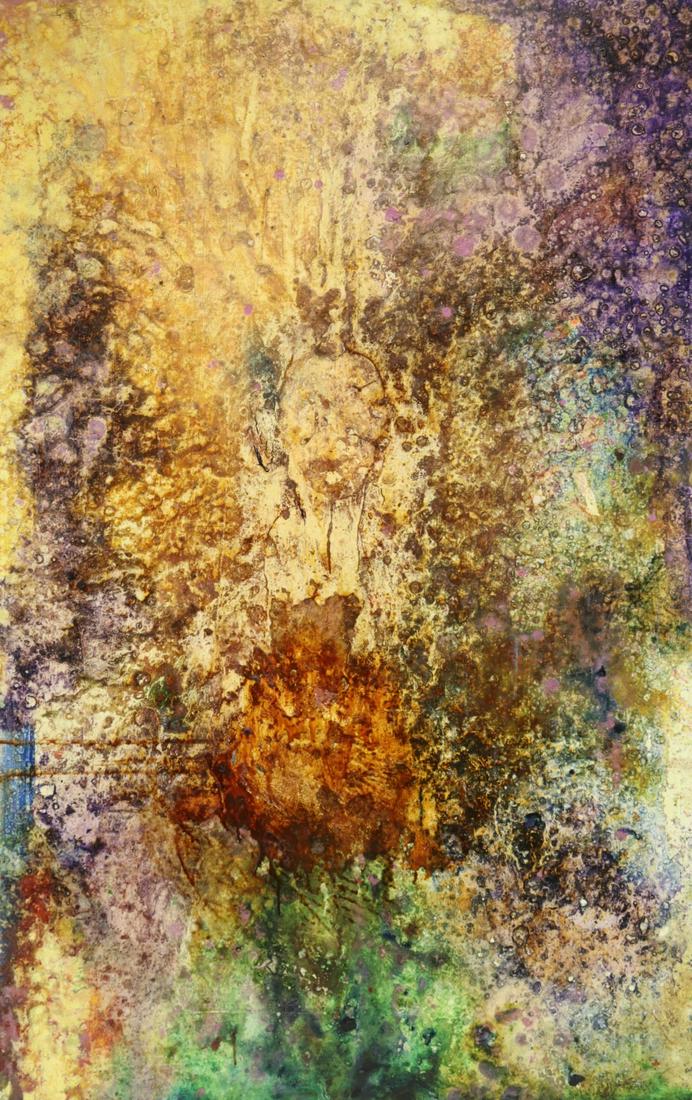 Micki Klein.Signed  & Dated Oil On Canvas Abstract (1 of 4)