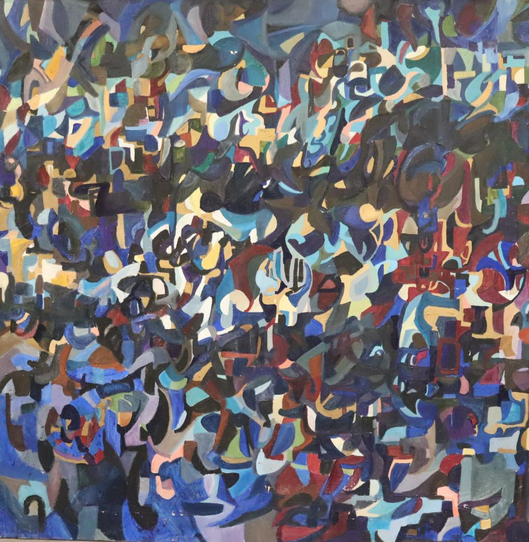 Micki Klein Signed Oil On Canvas Abstract . (1 of 4)