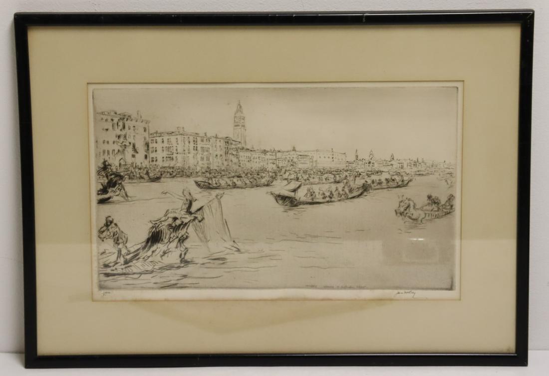 Signed And Numbered Venetian Scene Print. (1 of 4)