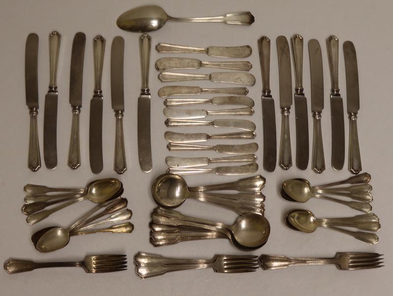 STERLING. Gorham Roanoke Sterling Flatware Set. (1 of 3)