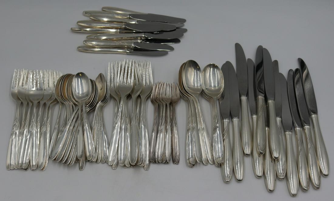 STERLING. Gorham Sterling Willow Flatware Service. (1 of 5)