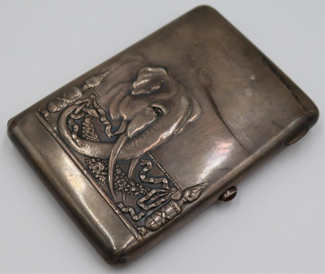 SILVER. Russian Silver Cigarette Case. (1 of 8)