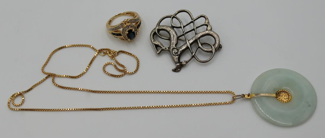 JEWELRY. Assorted Gold Jewelry Grouping. (1 of 11)