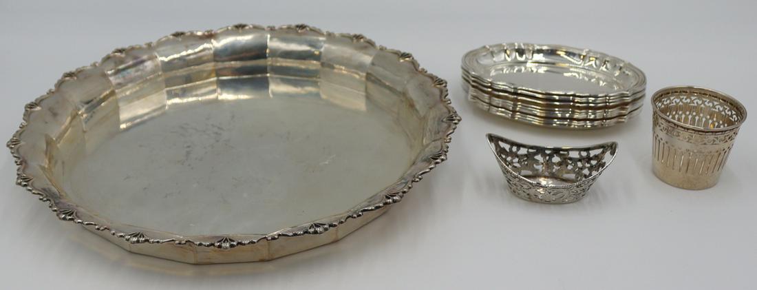SILVER. Assorted German .800 Silver Hollow Ware. (1 of 10)