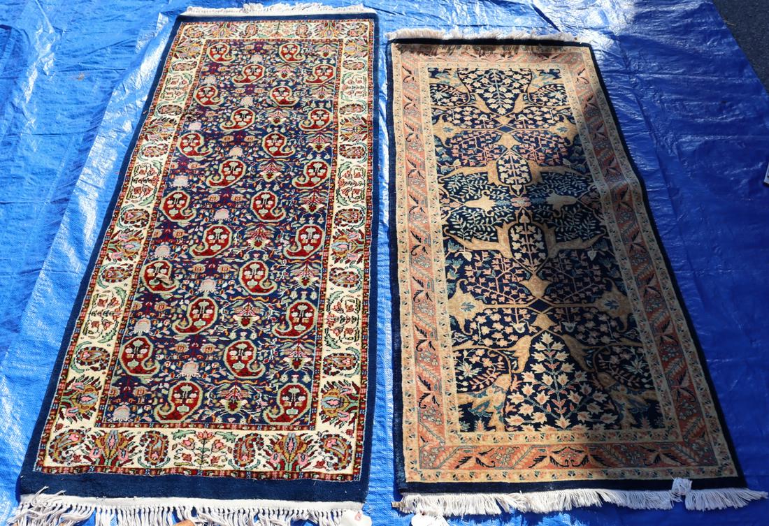 2 Vintage And Finely Hand Woven Carpets. (1 of 5)