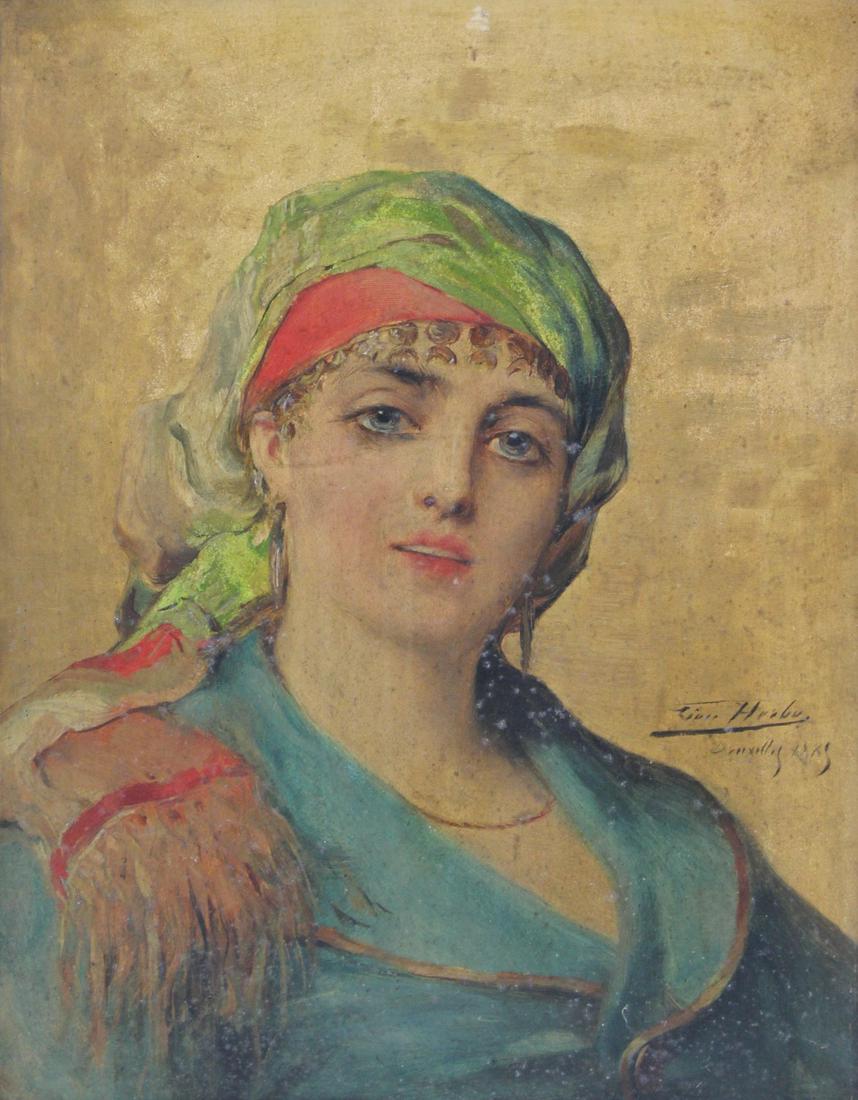 LEON HERBO (BELGIAN, 1850-1907). (1 of 8)